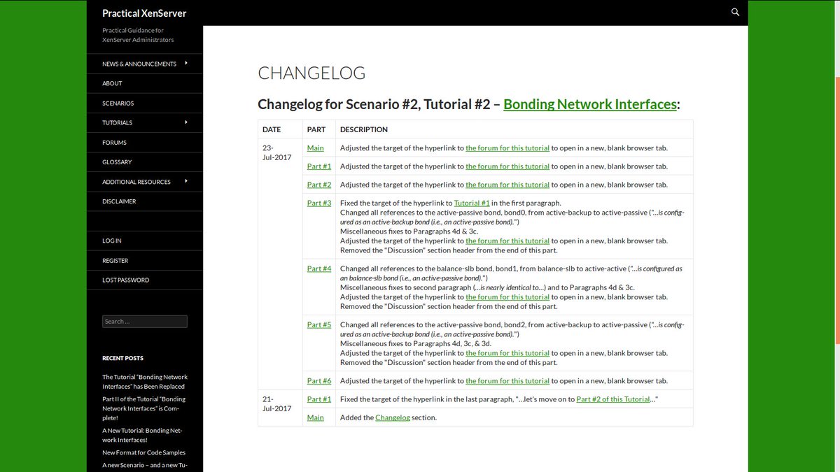 PracticalXS's tweet image. And we&apos;ve added a changelog for each tutorial and for each scenario too! #PXS #XenServerGoodness #ChangeTracking