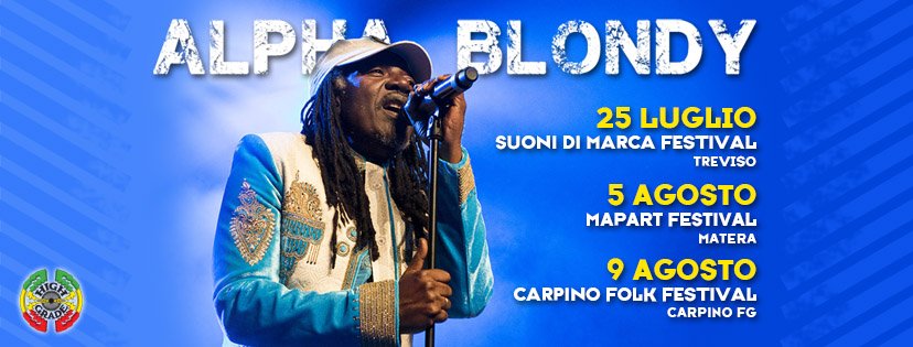 HighGradeEnt's tweet photo. #ALPHABLONDY #Italy #summer2017
25/7 @SuonidiMarca-TV
5/8 @ Parco del Castello-MT
9/8 @CarpinoFolkFest-FG
#positiveenergy #highgradeent https://t.co/Y2FXxYNyTv