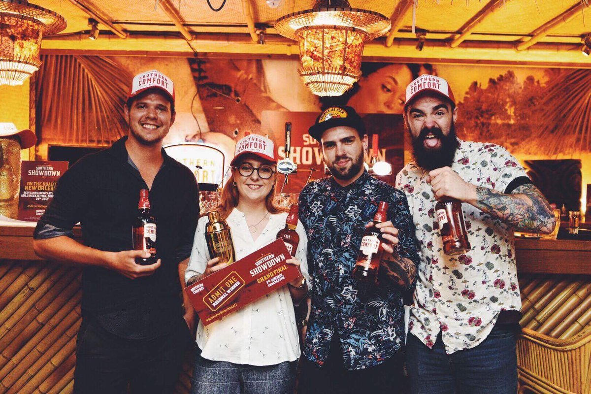HSLEmilyC's tweet photo. Congratulations to Nicole from @TVOBedin for winning @southerncomfort #SouthernShowdown17 #OffToFinals #London #NOLA 🙌🏼 https://t.co/7GrEHnh6yI