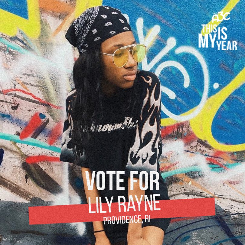 A3C's tweet photo. Help make @imlilyrayne an A3C artist! Vote every day through 7/28. #ThisIsMyYearA3C https://t.co/NPZNatcC7p https://t.co/uH3PU1101Z