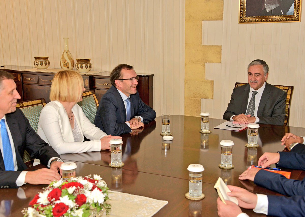 EspenBarthEide's tweet photo. With @MustafaAkinci_1, reflecting on the future of #CyprusTalks after the end of the #ConferenceOnCyprus https://t.co/qSg2SgPbNK