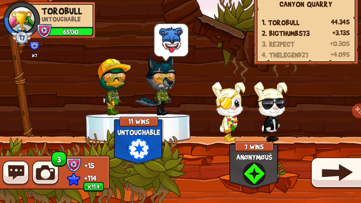 ToroBullSennin's tweet photo. Making sure that the new blood doesn't get a lead on us! 😬 @TheFunRun #FunRunArena #ClanBattle #UntouchableClan https://t.co/xCpOlYjasX