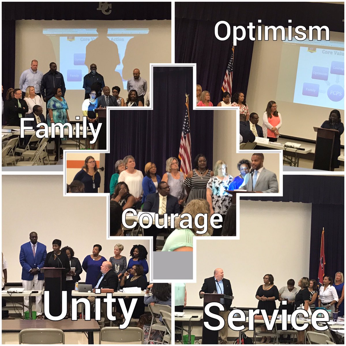 FabSheka's tweet photo. The CORE values of FCPS driven out to perfection at Admin Institute Day 1! #FSadmin1 @suptking https://t.co/8COVwigTfD