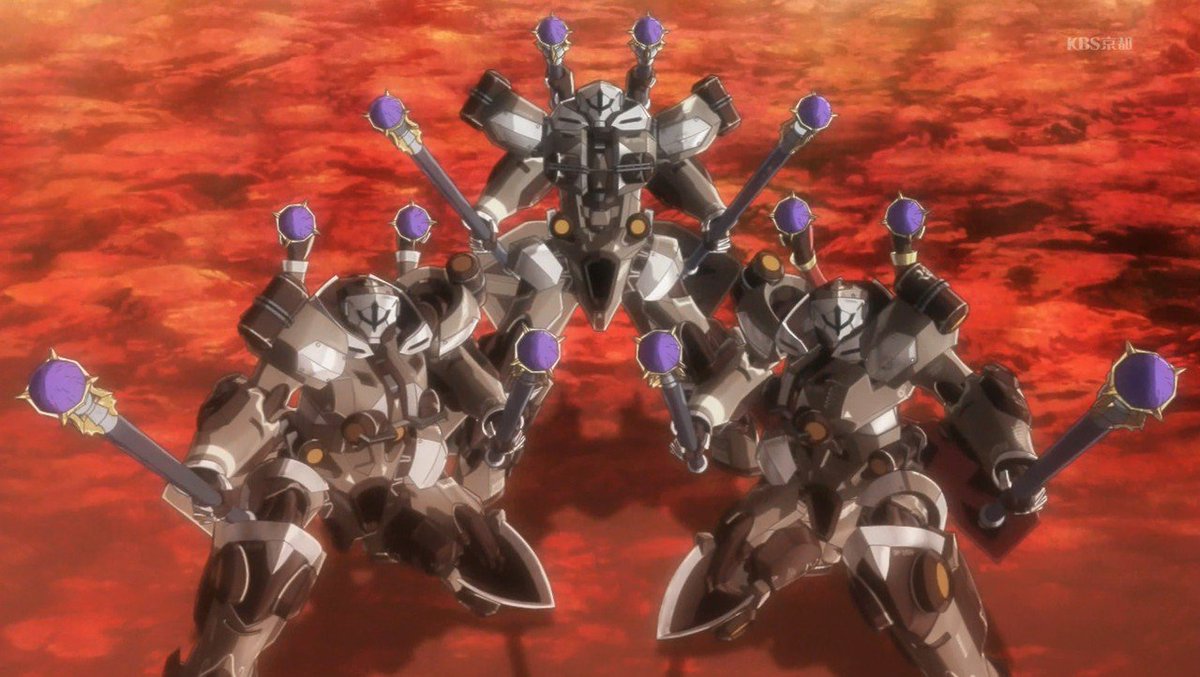 Aranime ナイツアンドマジック 7話 New Old 新型シルエットナイトの能力と機能を試す闘技 新機体 新技 新機能が続々と披露されて ワクワク さらに 祖父と孫による高レベルな一騎討ちも迫力あり 十分に発達した科学は魔法と区別が