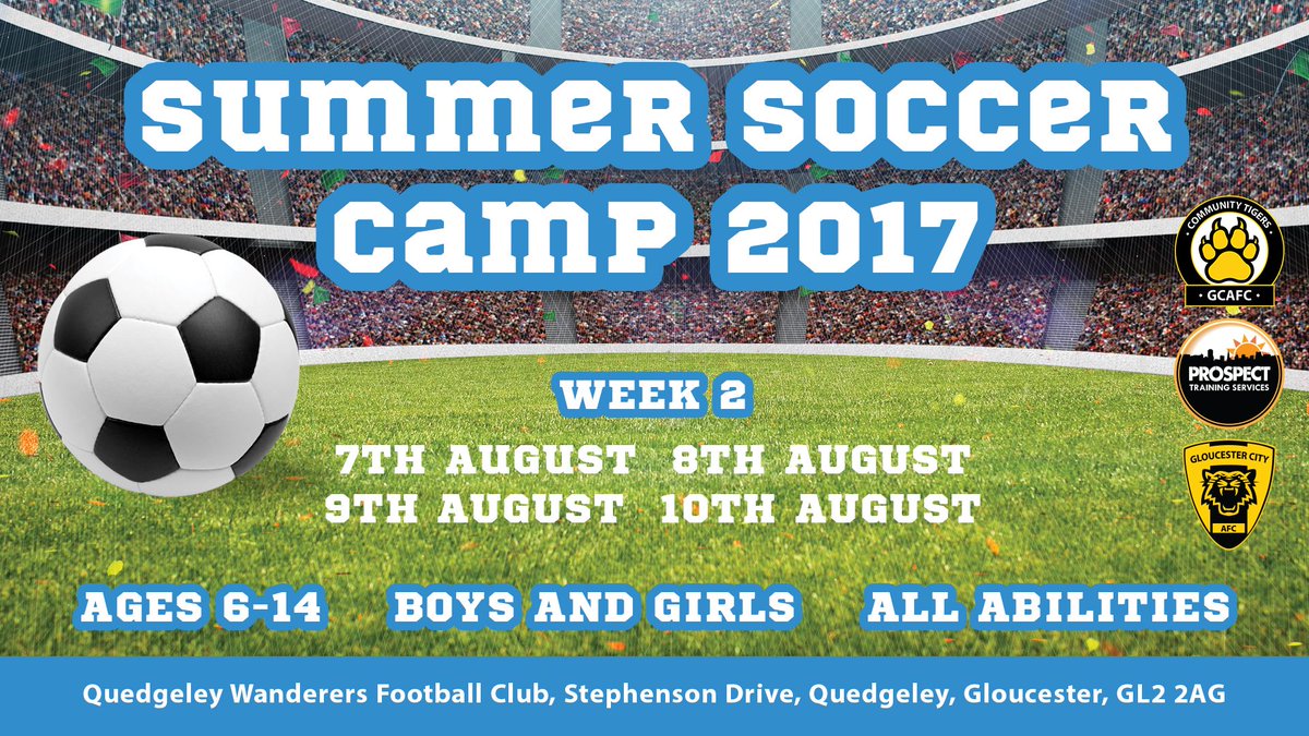 communitytigers's tweet photo. Not long left to sign up for Soccer Camps! As low as £15 per day when you book 4 days in a row (Online Exclusive) https://t.co/DD5R6efl3Q https://t.co/34pXrEyuIL