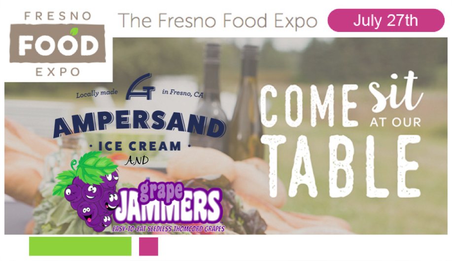 GrapeJammers's tweet photo. #GrapeJammers is partnering with @ampersand_ic for the @FresnoFoodExpo! An exclusive flavor will be served at #Expolicious! https://t.co/5YQUODvlrs