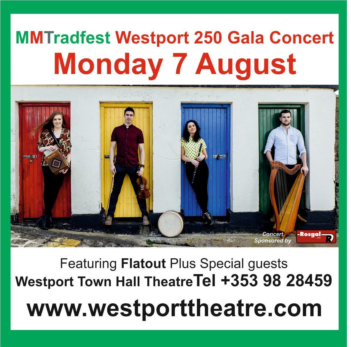 mayotourism's tweet photo. Catch a sneak exclusive preview of @flatoutmusic new single #TurnouttheLight at #Westport250 concert on Mon 7 Aug @WestportHall https://t.co/3qRxJM96OS