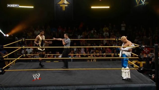 WWENXTWORLD's tweet photo. TODAY IN HISTORY!
NXT- July/24/2013
Tyler Breeze defeated @AngeloDawkins . https://t.co/zuAzHd4Zqc
