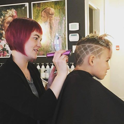 Britney doing what she does best, being creative! Such a fierce style for this little #Wisplady