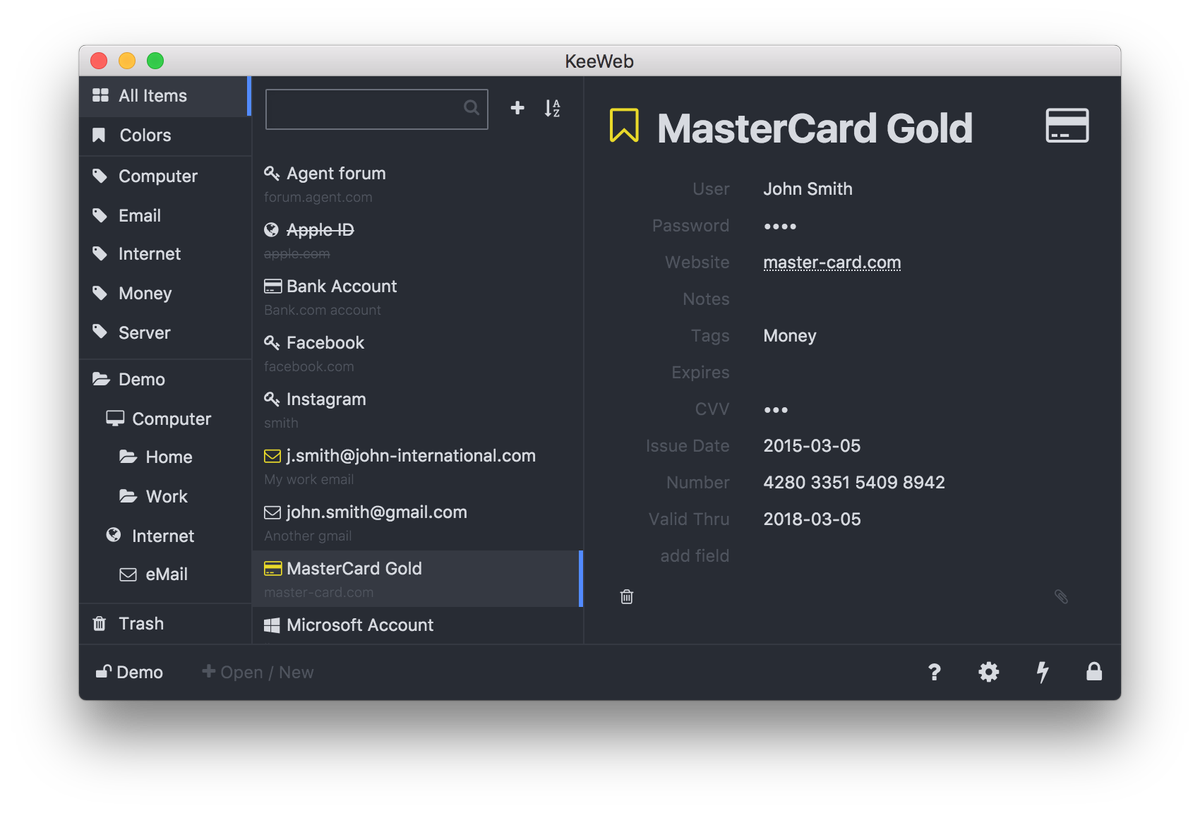 secou's tweet photo. [#PASSWORD] #KeeWeb: a free password manager compatible with #KeePass: https://t.co/xwyx34gt6Q https://t.co/1Skj8yWdwD
