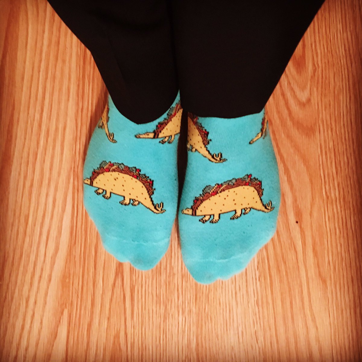 TheLindyManCan's tweet photo. @JayHarrisESPN and @KNegandhiESPN rocking the #TopSocks today. But, does Chewy and Slurpees top #Tacosaurus? https://t.co/PPqWKjS9gL