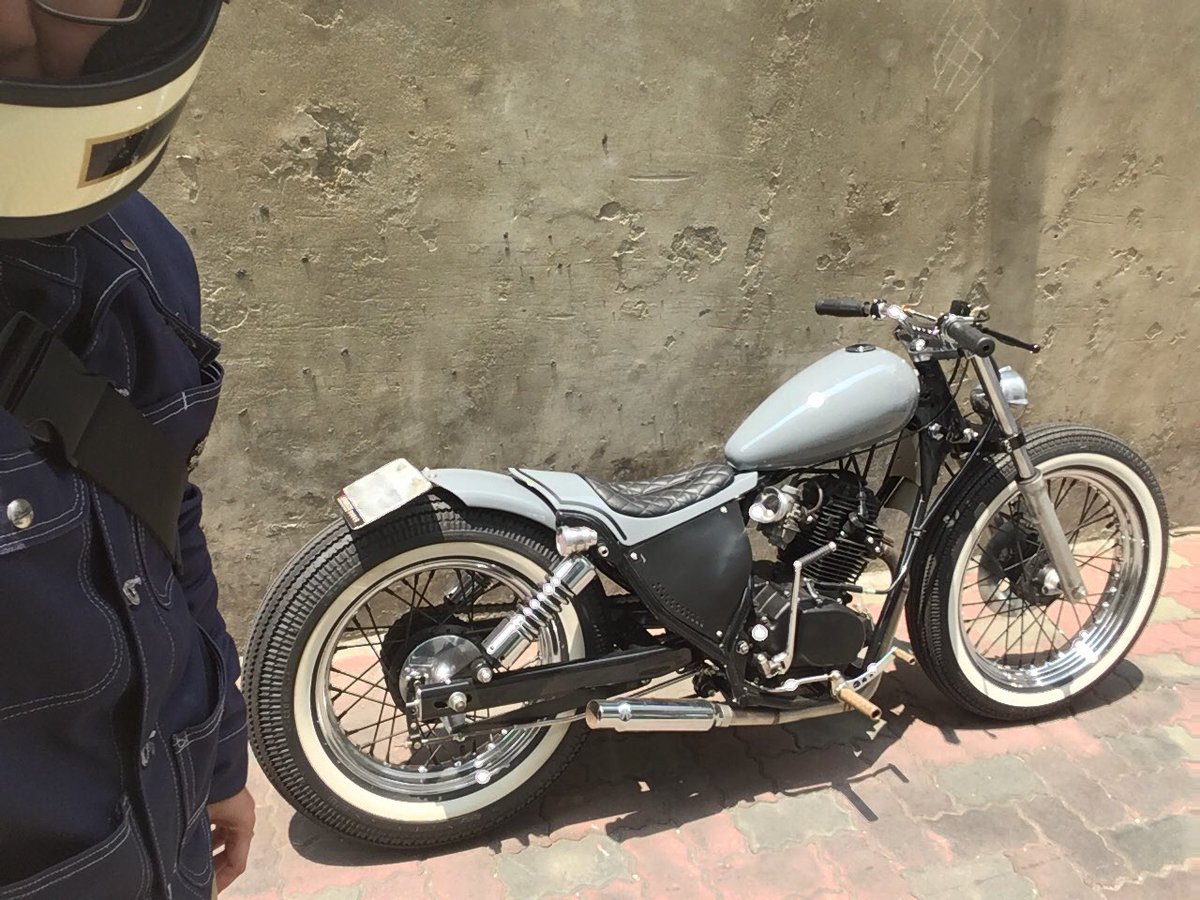 memorychen22's tweet photo. Nice to meet you, Bob! #sym #wolf125 #bobber #OldSchool #vintage #biltwell #gringos #pointerbrand https://t.co/UqLnKO5aXm