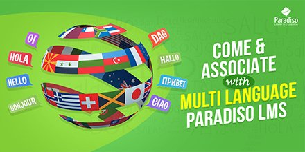 paradiso_lms's tweet photo. Different language is not an issue anymore as #Paradiso supports 100+ Languages #MultilanguageLMS #ParadisoLMS https://t.co/yTW4kWGIGp https://t.co/if8ajAguAy