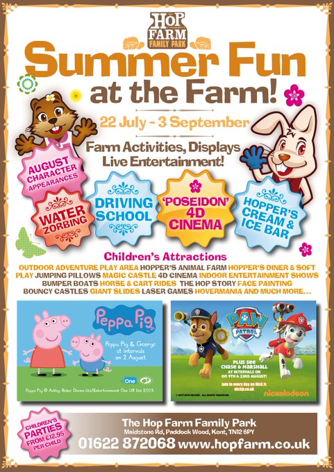 @VisitKent @DreamlandMarg and also a week on Wednesday @Hopfarm! https://t.co/uNCOy37K9A