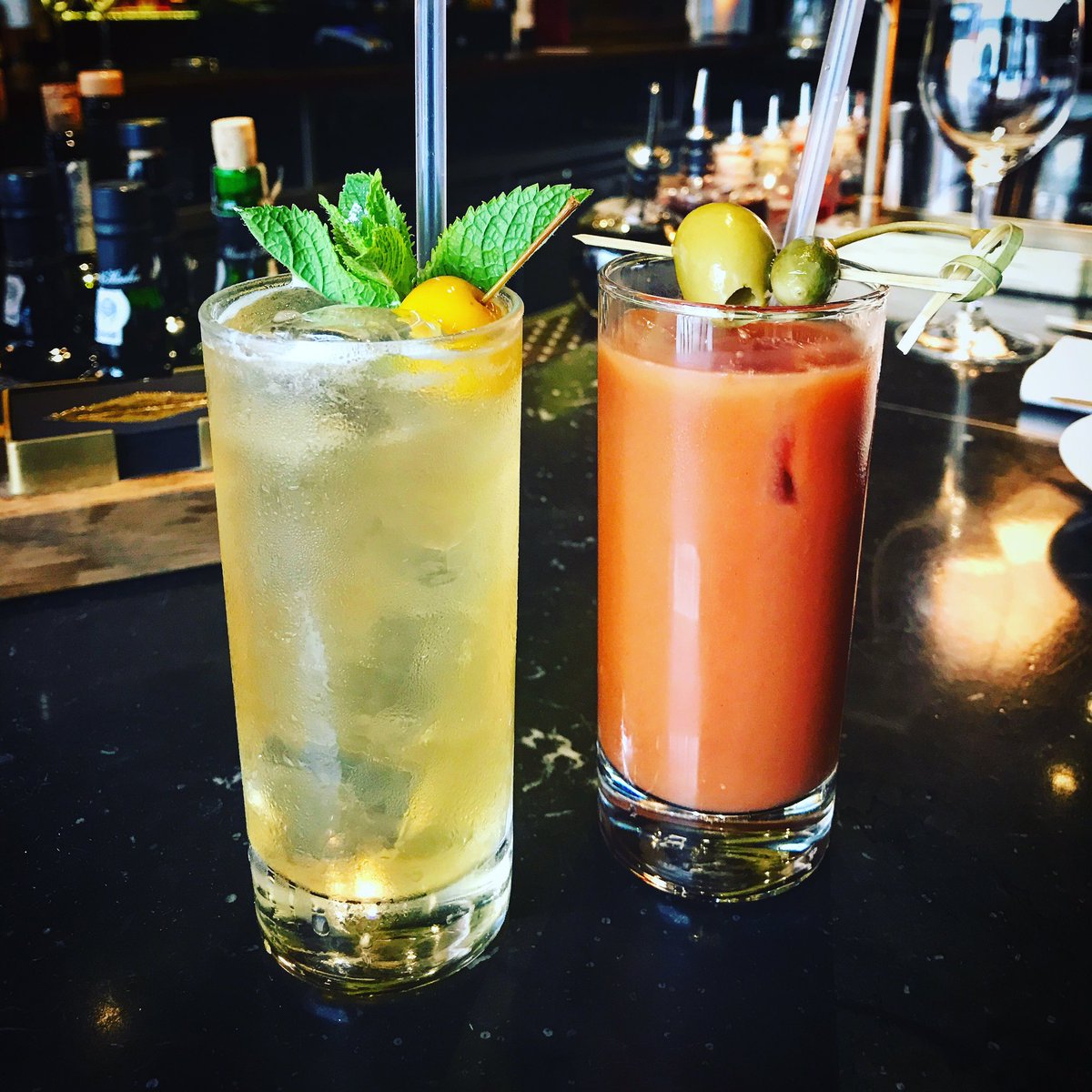 Our new cocktails of the week, 'An Apple A Day' &amp; 'Bloody Manly'. Come and see us to try them! #cocktailsoftheweek #prefixe