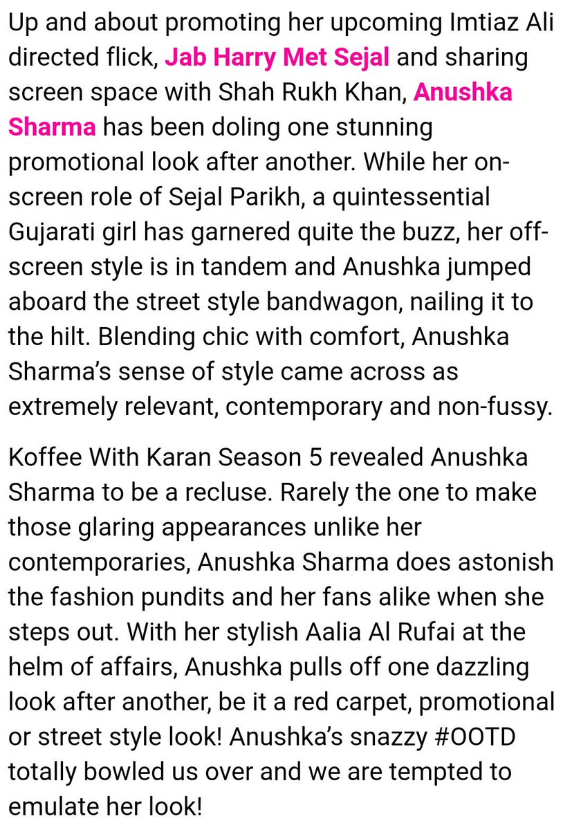 AnushkaSFanCIub's tweet photo. .@bollywood_life latest article: "Anushka pulls off one dazzling look after another, be it a red carpet, promotional or street style look!" https://t.co/vlUxNoQRVO