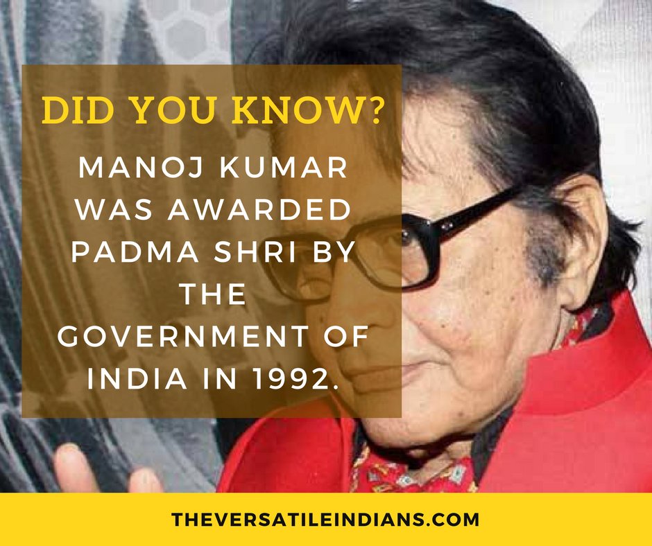 Happy Birthday Manoj Kumar Sir Ji. 