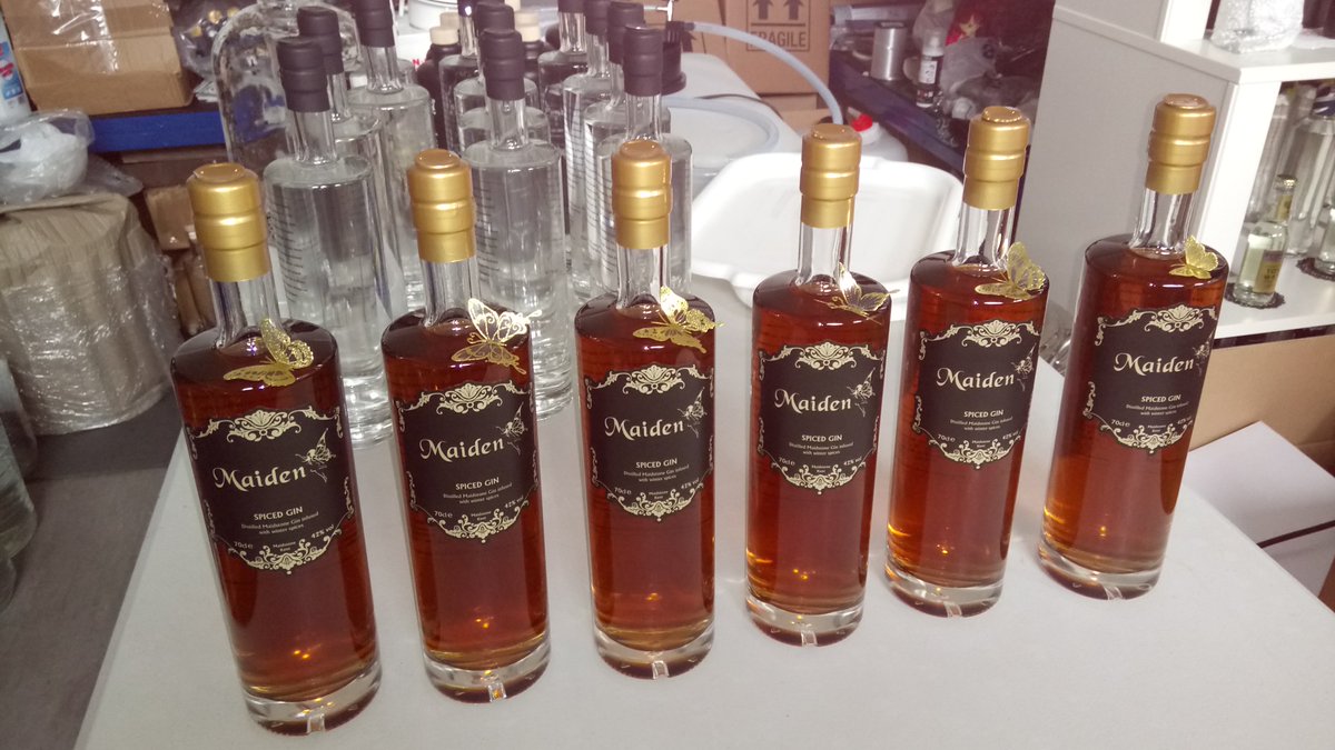 If this weather continues I can see a few cases of this being required. Maiden Spiced Gin - serve with ginger ale or warm apple juice