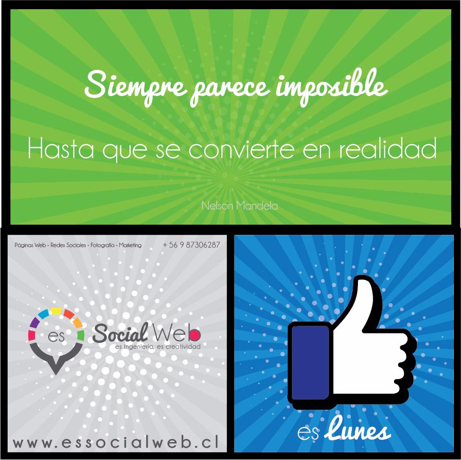 essocialweb's tweet image. El líder sudafricano Nelson Mandela sabía que el imposible no existe, solo está un poco más lejos. #Buenosdias #Lunes #animo