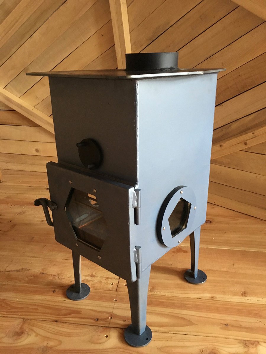 Check out our fabulous #bespoke handbuilt log burner! Watch the build here: bit.ly/2vB1rd6 #Glamping #Devon