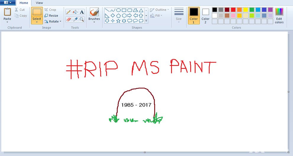 ChannelNewsAsia's tweet photo. Microsoft Paint could be dropped from future Windows releases https://t.co/TXTcRjsXS9 https://t.co/InH05j7OvK