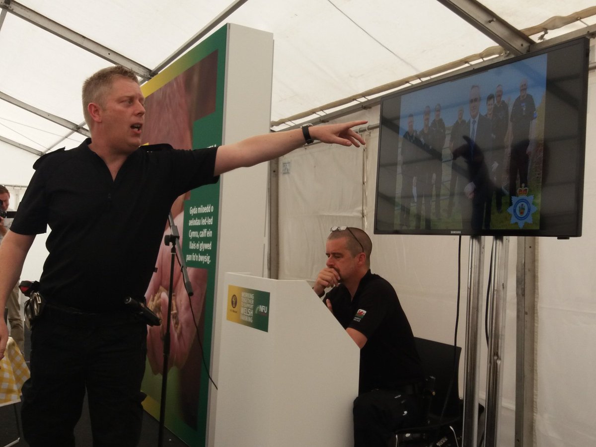 NFUCymru's tweet photo. Our #RuralCrime seminar is underway. Come and join us and @NWPRuralCrime  at the @nfum marquee https://t.co/IViPfgzH7z