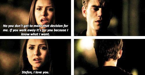 nsstelena's tweet photo. - No you don't get to make that decision for me. If you walk away it'a for you because I know what I want. Stefan, I love you.
#TVD #Stelena https://t.co/CMwhWU8Pkb