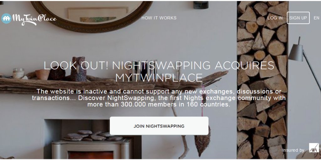 NightSwapping's tweet photo. NightSwapping acquires MyTwinPlace and bolsters its position as a leader in the Nights exchange market #Welcome to  https://t.co/6jC8R7wcvK https://t.co/O6rMA87ldE