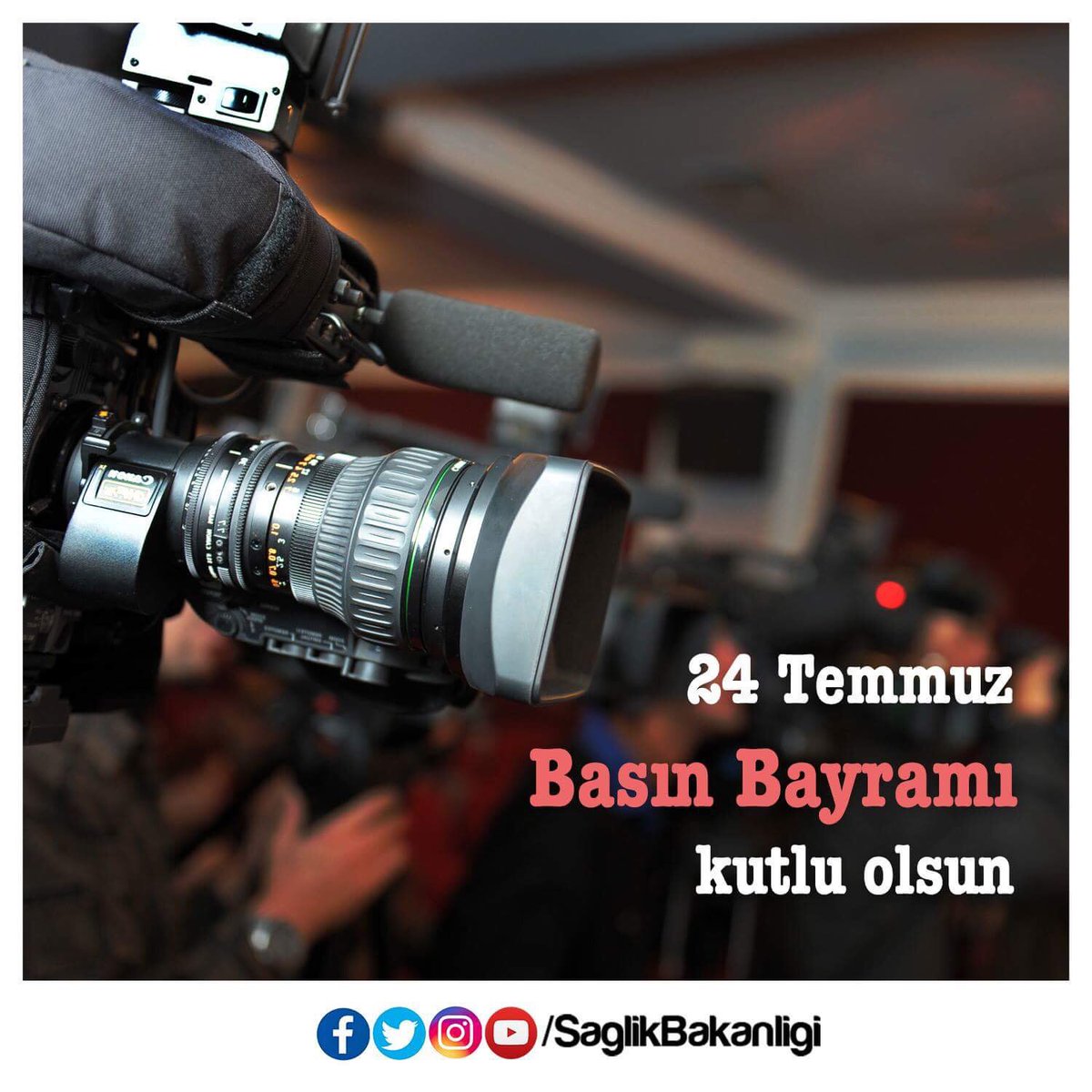saglikbakanligi's tweet photo. Gece gündüz demeden özveriyle çalışan tüm basın mensuplarımızın #BasınBayramı'nı kutluyoruz. https://t.co/OlD6l3Btb4