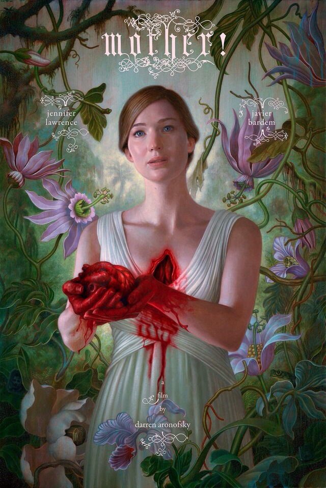 enricomagrelli's tweet photo. The first poster for Darren Aronofsky’s mother! https://t.co/PtNserRg5m