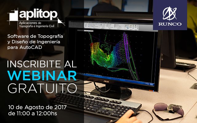 runcosa's tweet photo. @runcosa y @aplitop te invitan al Webinar Introducción al Software de Topografía #TcpMDT para #AutoCAD
Inscribite->
https://t.co/UYX9MTG2Or https://t.co/7tH7rVEkj3