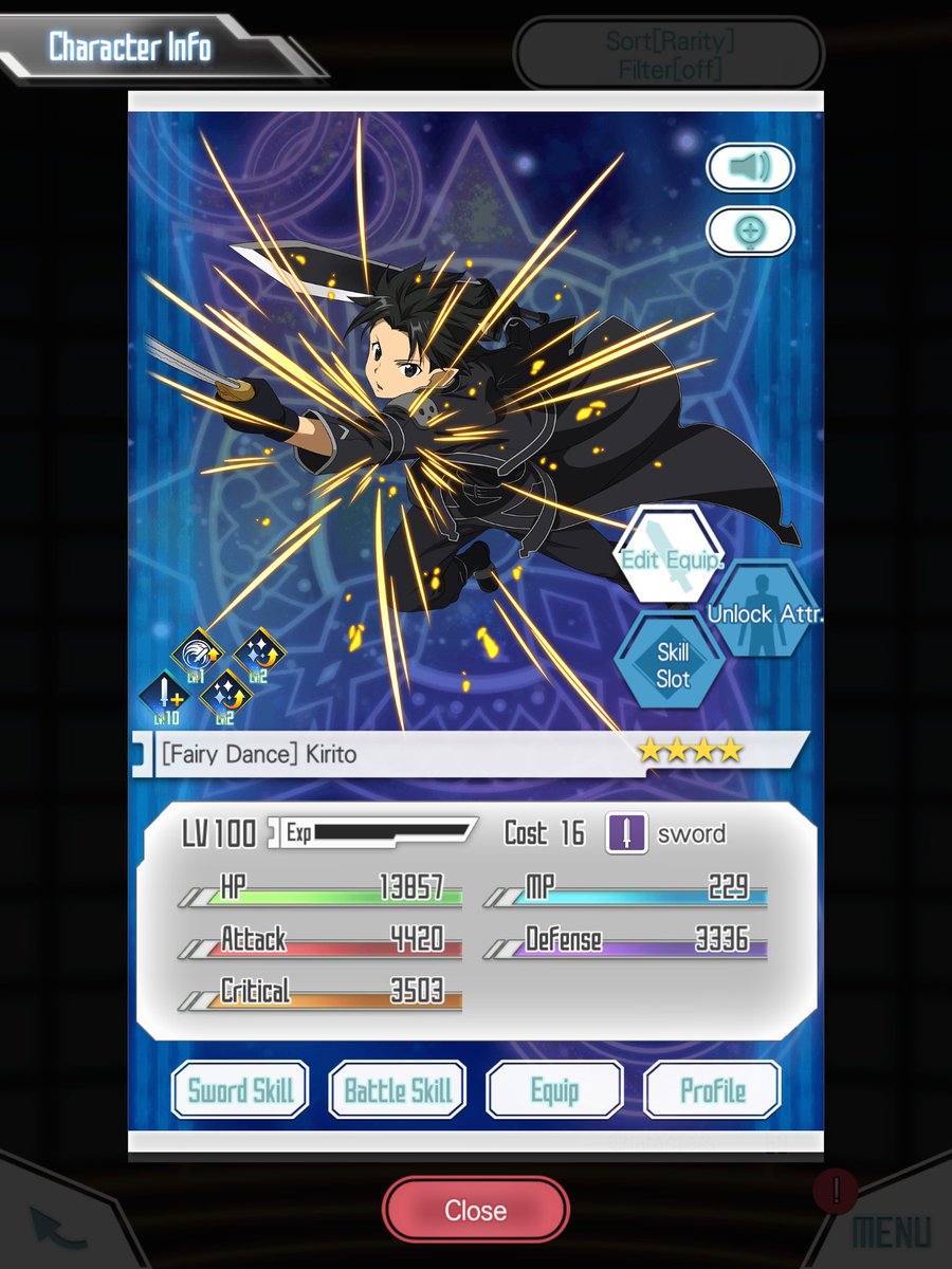 Forward Relentlessly Finished Upgrading My Fairy Dance Kirito Saomd Sao