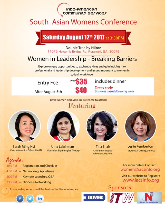 Bigbangletheory's tweet photo. Atlanta women come inspire and be inspired. #atlantawomen #womenentrepreneurs #womenempowerment #womeninSTEM #Atlanta #khabar #nripulse https://t.co/AdyOw8r96I