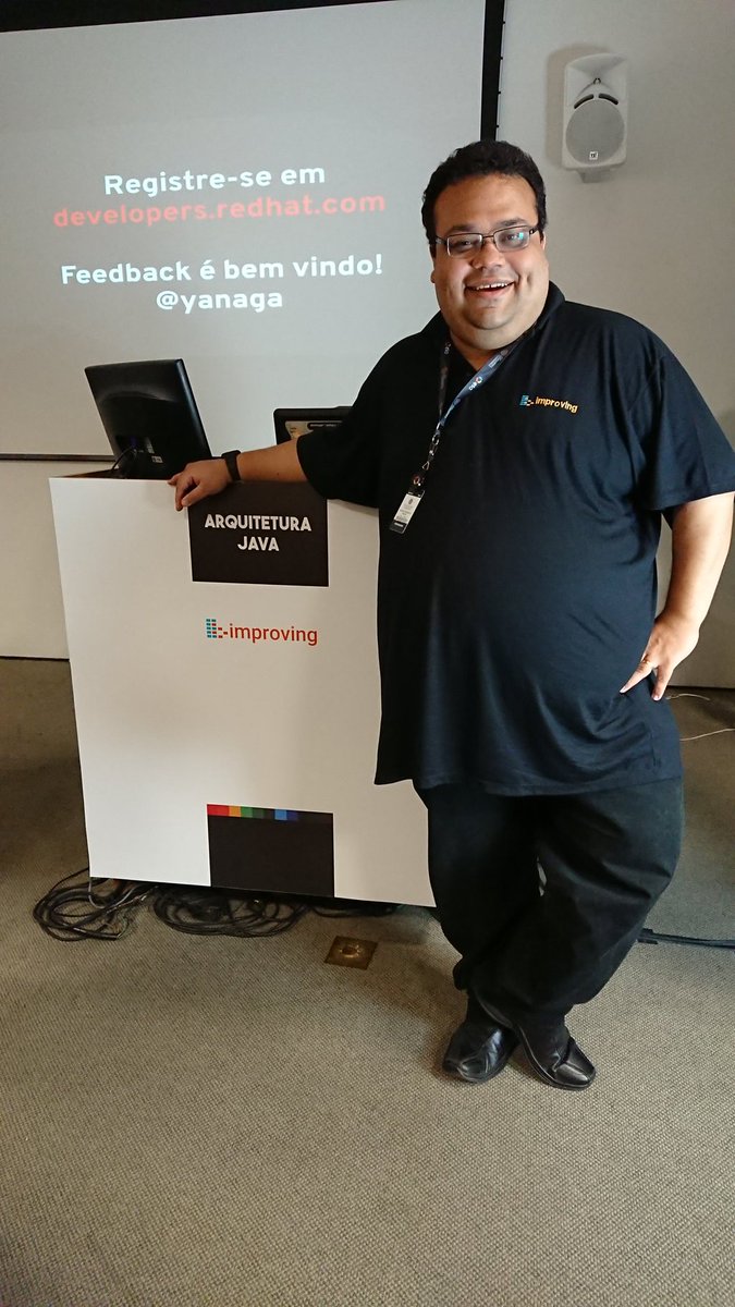 mr__m's tweet image. Orgulho ter a marca da @improvingbr associada a uma trilha tão alto nível como foi a #ArquiteturaJava no @TheDevConf #TheDevConf
