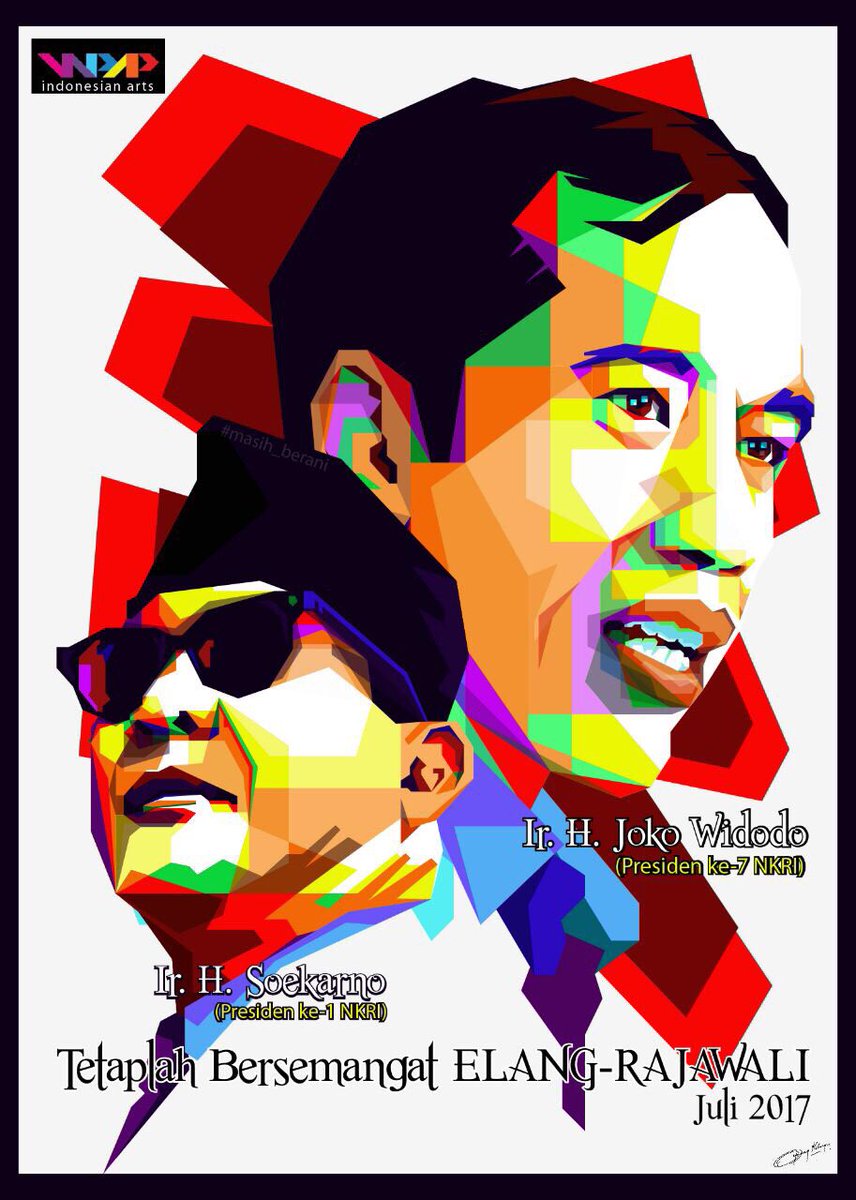 mustdownnow's tweet photo. Tetaplah bersemangat elang-rajawali. Hadiah gambar WPAP dari kami untuk Bapak Presiden @jokowi https://t.co/S232s1abth