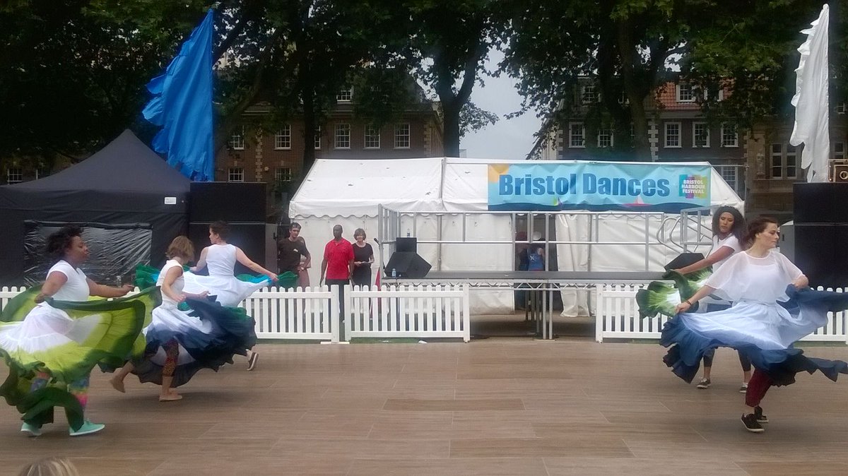 LatishaCesar's tweet photo. Saias Liberdade had so much fun at Bristol Harbor Fest Saturday. Join us for some Afro Caribbean Dance fun at @WOMADfestival  this weekend. https://t.co/SMCns7Hg50
