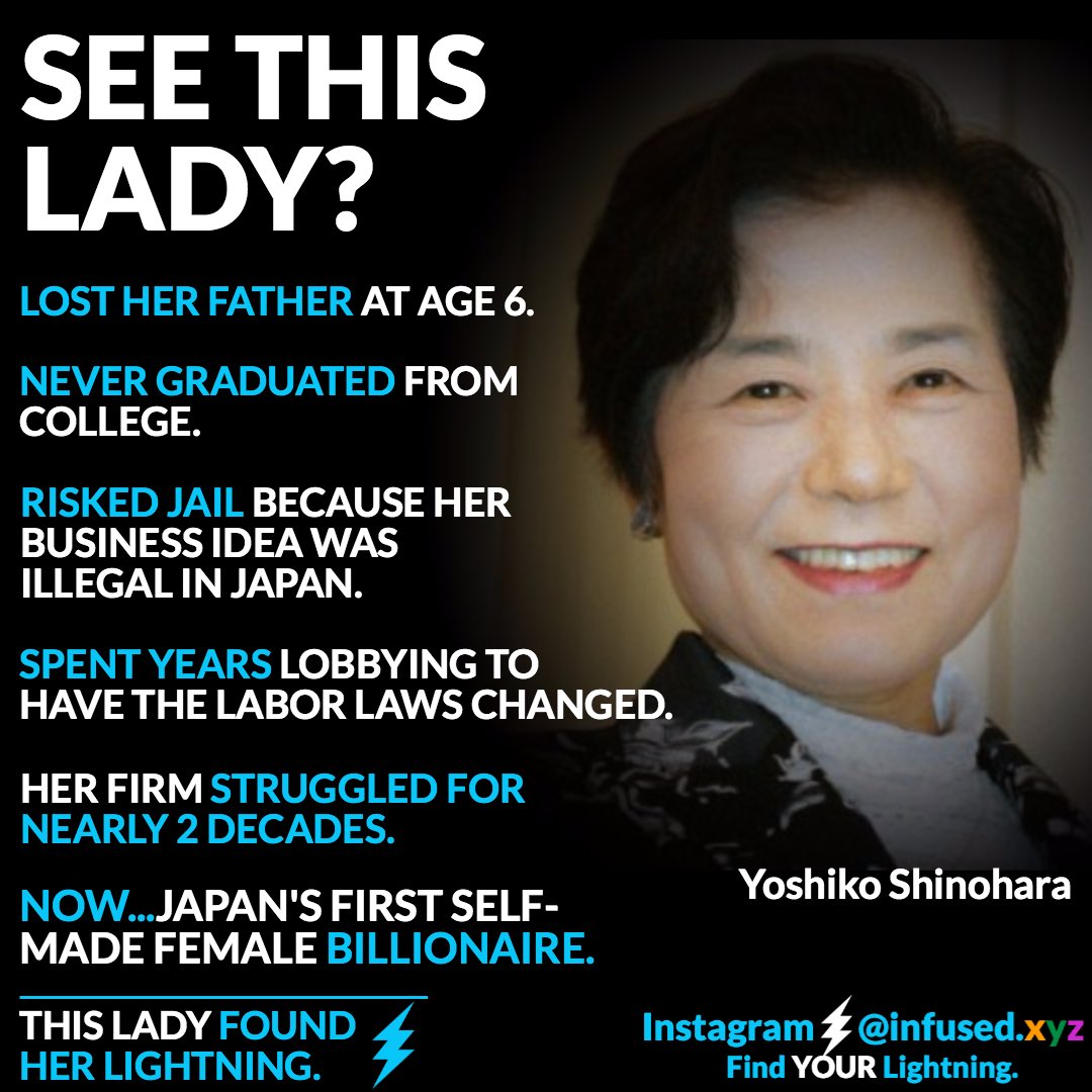 Be like Yoshiko. Find YOUR ⚡️! #MondayMotivation