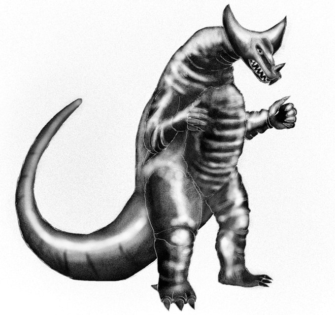 古代怪獣のtwitterイラスト検索結果 古い順