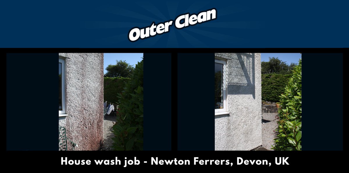 OuterCleanUK's tweet photo. @OuterCleanUK - House wash Job - Newton Ferrers, Devon, UK https://t.co/Kfi9fkDn8Q