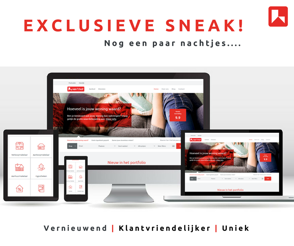 Onze website vanthof.nl wordt deze week compleet vernieuwd. En wat wordt het tof! Met unieke features speciaal voor ons gebouwd.  #gouda