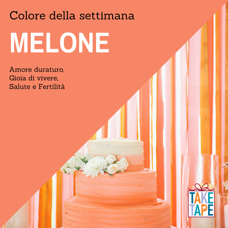 TakeTapeIT's tweet photo. #Color trends della settimana: #melon #pantoneoftheday e il suo significato. Nelle cerimonie augura gioia e prosperità! A breve le idee 🧡 https://t.co/I20Tcueojl