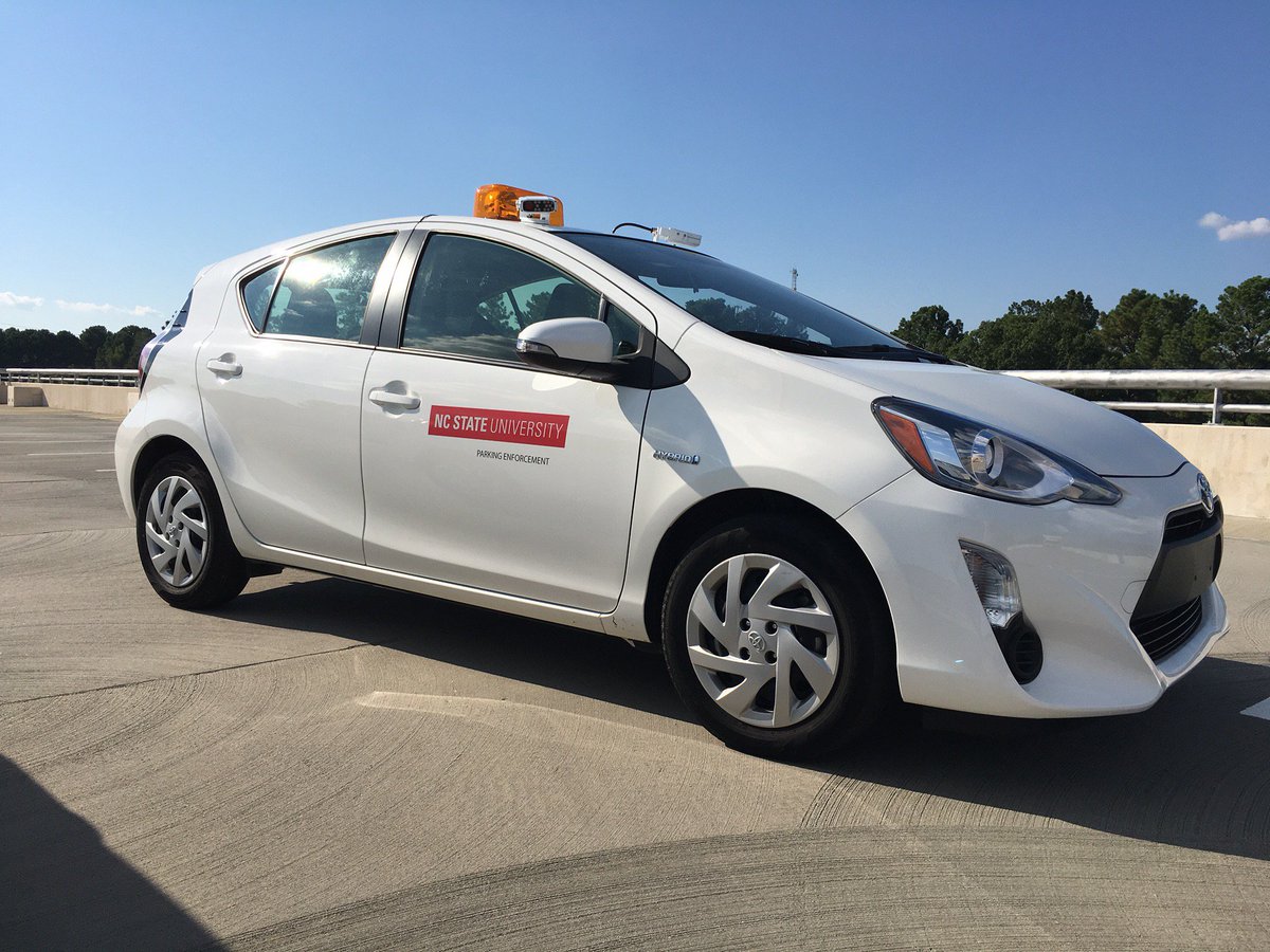 AIMSparking's tweet photo. @AIMSparking team has finished installing #AIMSLPR at NCSU! 3 Toyota Prius are ready to enforce! #AIMSparking https://t.co/VZtPoVatkN https://t.co/9sAtCpBONV