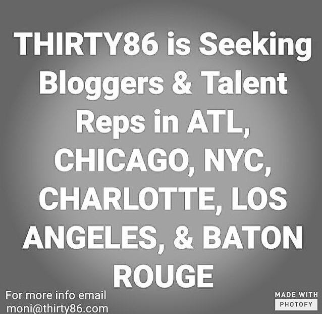 oneglobalagency's tweet photo. #Thirty86 is now seeking interns! #Bloggers &amp; #TalentReps hit our VP up today! Moni@Thirty86.com https://t.co/vG6Ke2s8y3