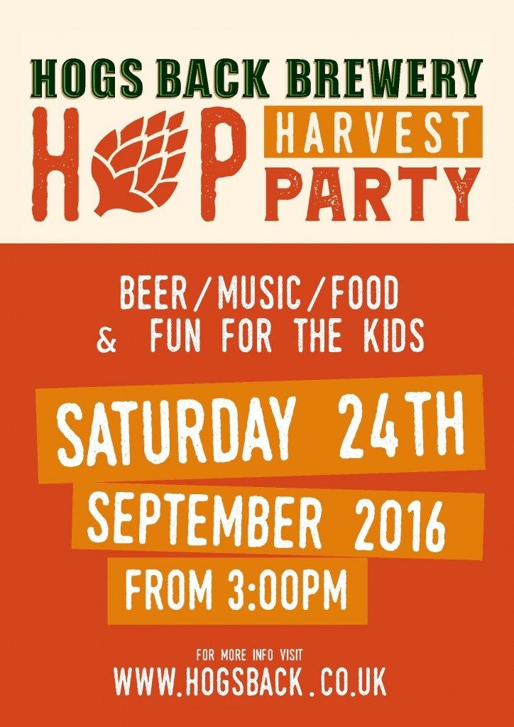 The <a href="/HogsBackBrewery/">Hogs Back Brewery</a> hop harvest party will definitely get rid of any post summer blues #Farnham! buff.ly/2uJWGQU