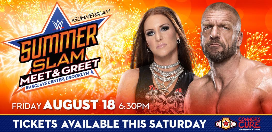 Triple H And Stephanie McMahon SummerSlam Meet And Greet (Connor’s Cure