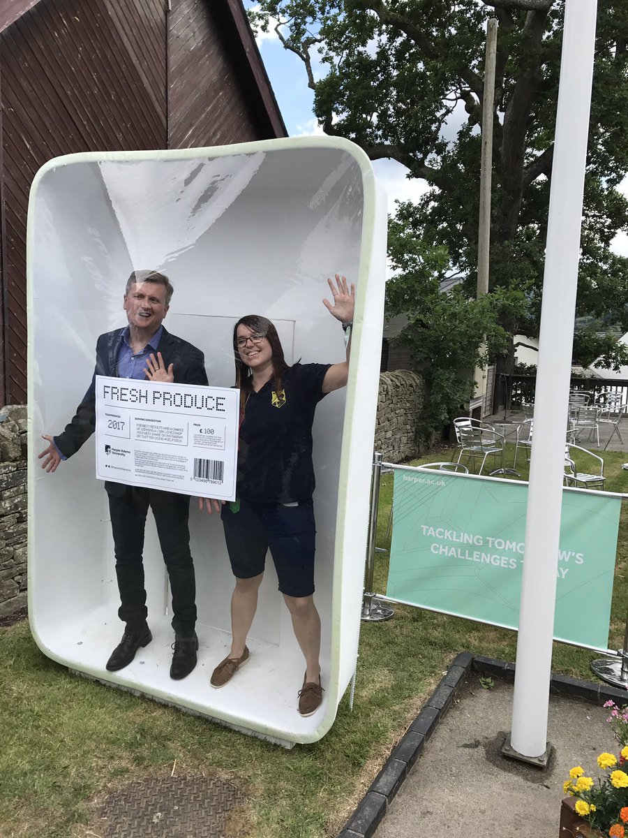 DLlewellyn's tweet photo. A #Selfwich with @realaled at the @HarperAdamsUni  @royalwelshshow stand. Vacuum-packed, so he's 'walking without air'! https://t.co/WQ76YOBYxl