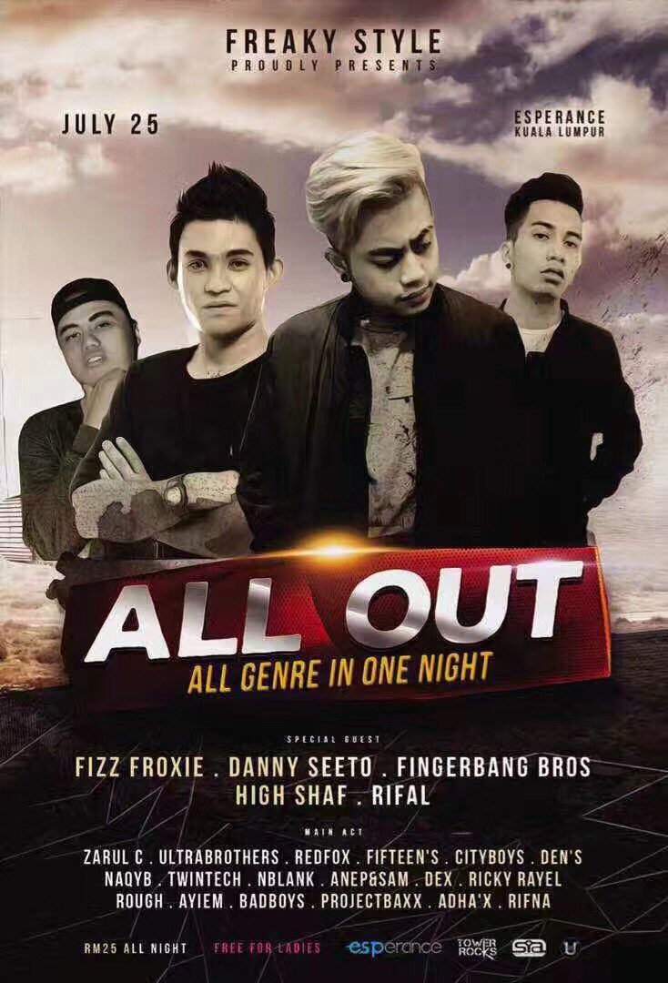 esperance_kl's tweet photo. Happening tonight! Presented by FREAKY STYLE!! @Twt_Rave @twt_ticket https://t.co/cgQQkQ7g3d