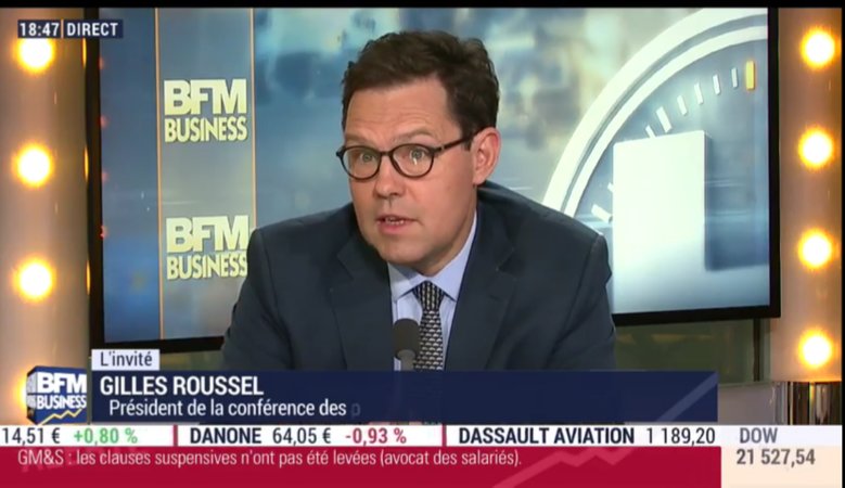 FranceUniv's tweet photo. Université : " Mettre en place des pré requis en licence pour favoriser la réussite des étudiants " . Gilles Roussel sur @bfmbusiness https://t.co/KvMZPFYbcV