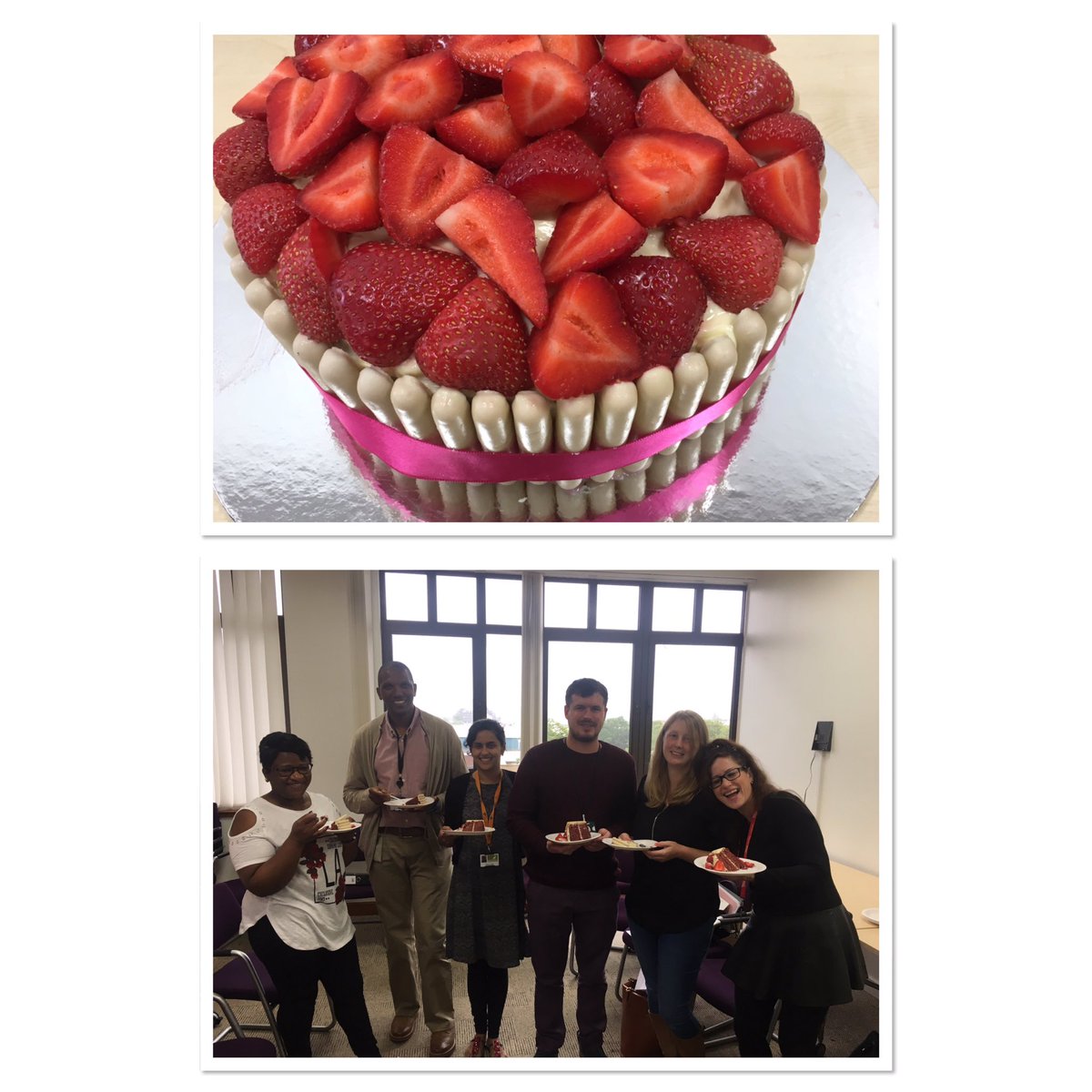 Missloxley's tweet image. Last Action Learning Set with these ASYE Social Worker! Vanessa made us all cake. @ede_sam #SocialWorkers #newlyqualified #greatreflection