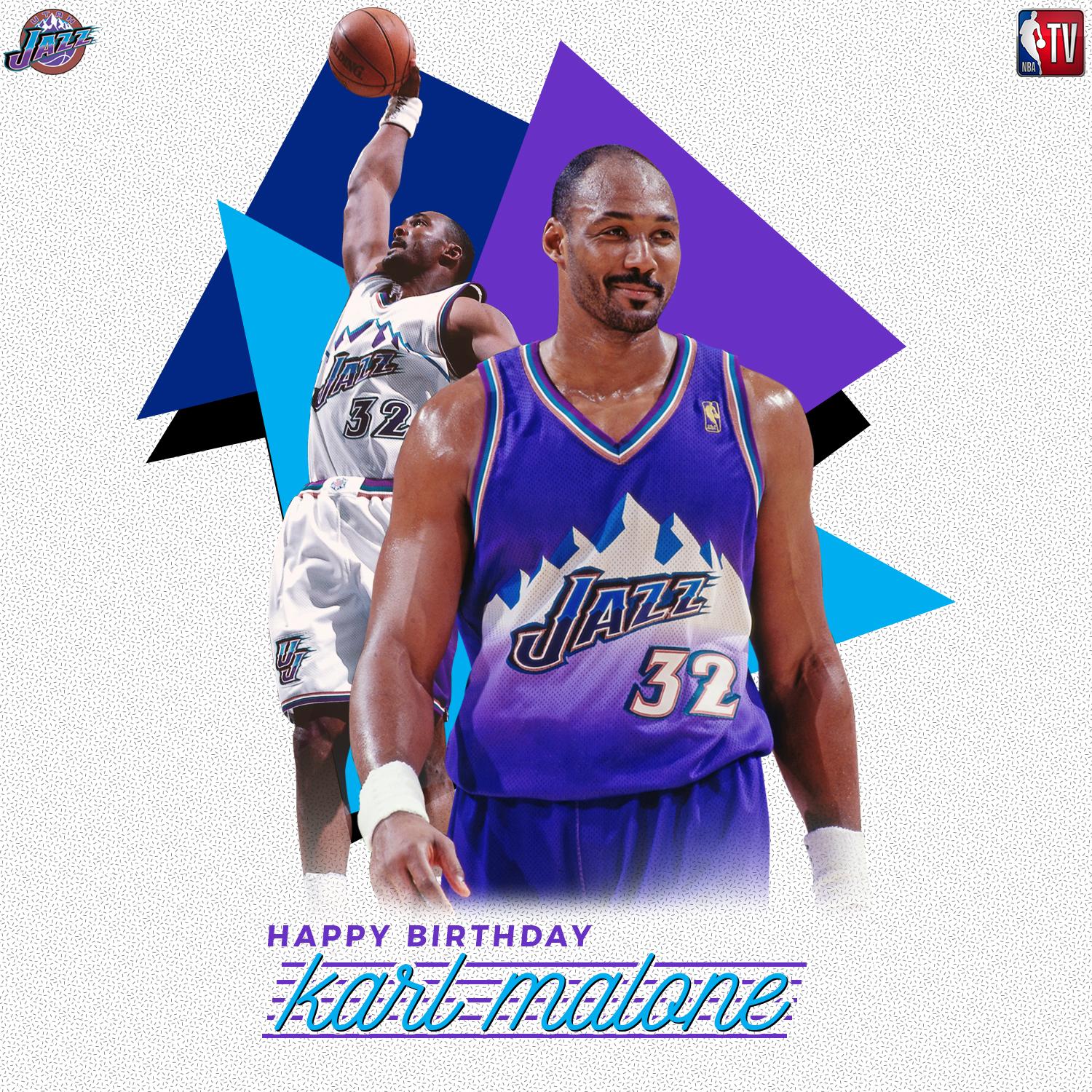 To help us wish 2x MVP, 14x All-Star and legend, Karl Malone a Happy Birthday!   